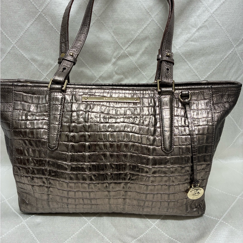 Elegant Metallic Embossed Tote Bag